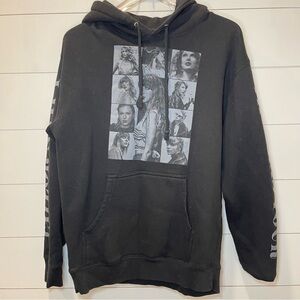 Taylor Swift Eras Tour Official Merchandise Black Graphic Hoodie Adult Medium